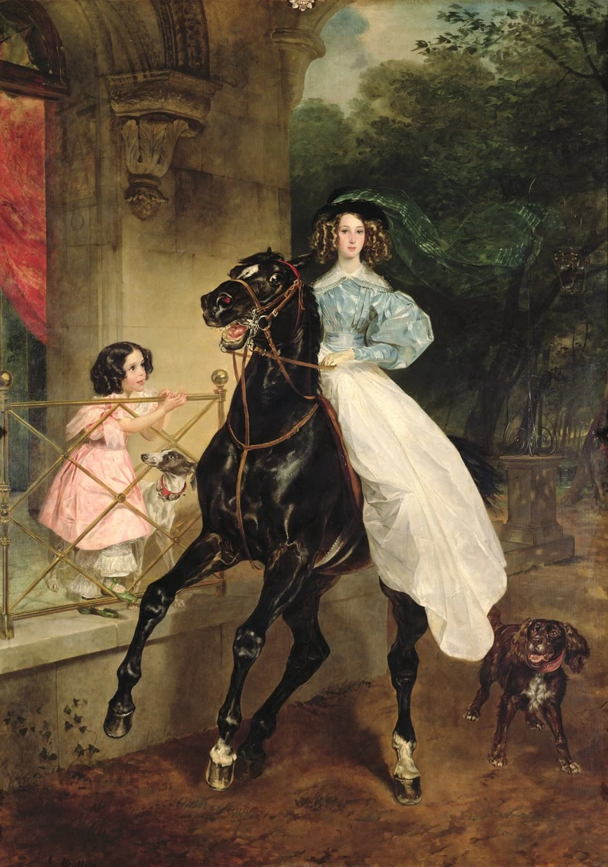 La cavallerizza, ritratto di Giovanina e Amacilia Paccini, pupilla della contessa Samoilova